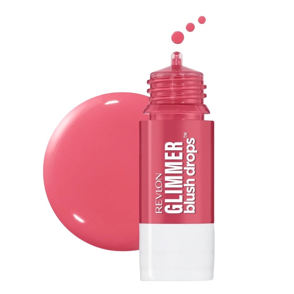 Revlon Glimmer Blush Drops 102 Pink It Over Liquid Shimmer NEW